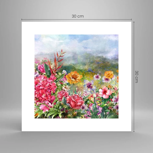 Poster - Garden which Went Crazy - 30x30 cm