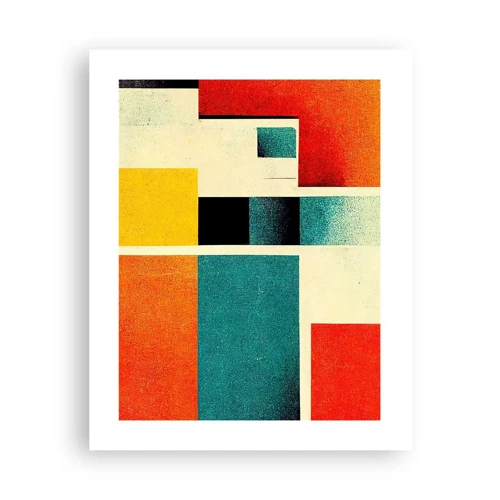 Poster - Geometric Abstract - Good Energy - 40x50 cm