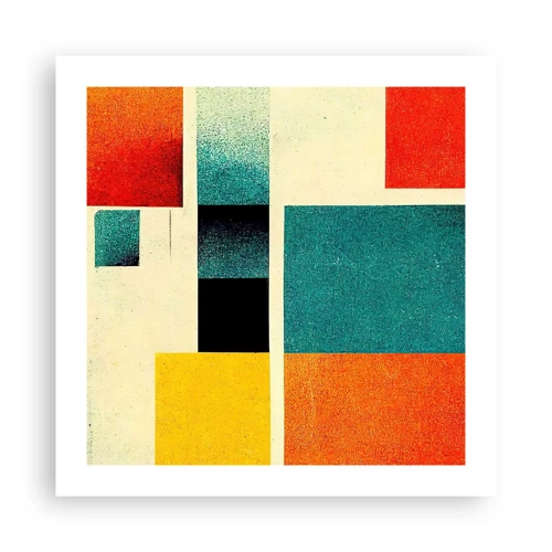 Poster - Geometric Abstract - Good Energy - 50x50 cm