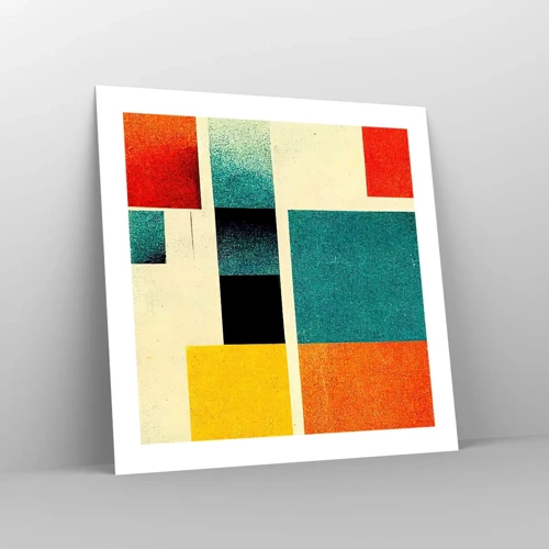 Poster - Geometric Abstract - Good Energy - 50x50 cm