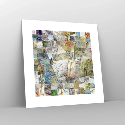 Poster - Geometric Reshuffling - 30x30 cm