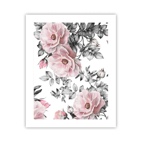 Poster - Getting Lost in Rose Flowers - 40x50 cm