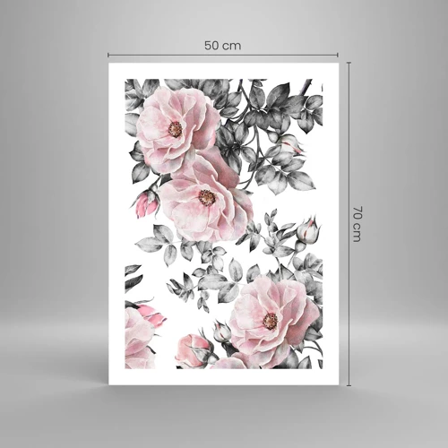 Poster - Getting Lost in Rose Flowers - 50x70 cm