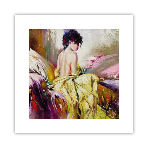 Poster - Graceful in Yellow - 30x30 cm