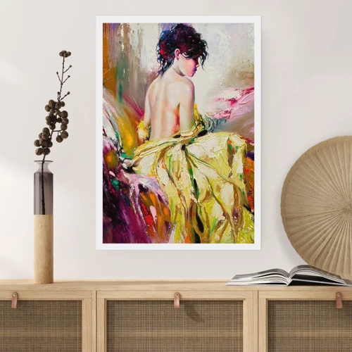 Poster - Graceful in Yellow - 30x40 cm