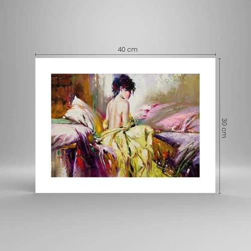 Poster - Graceful in Yellow - 40x30 cm