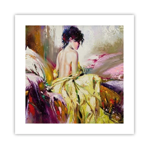 Poster - Graceful in Yellow - 40x40 cm