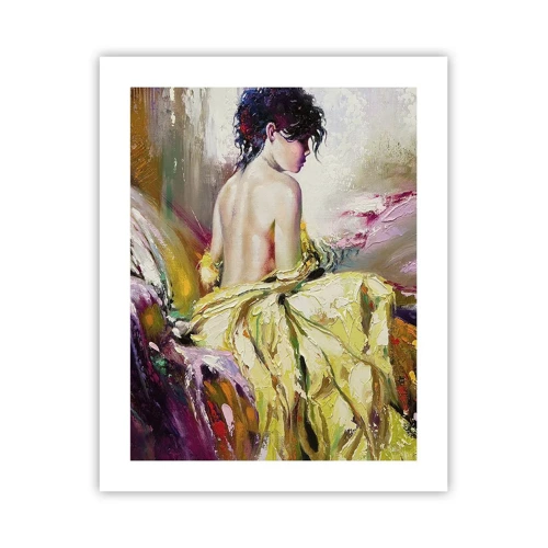 Poster - Graceful in Yellow - 40x50 cm