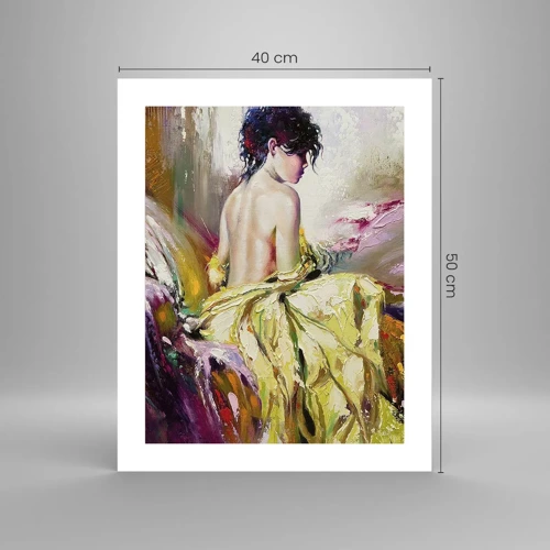 Poster - Graceful in Yellow - 40x50 cm