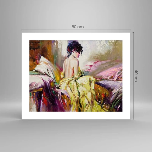 Poster - Graceful in Yellow - 50x40 cm