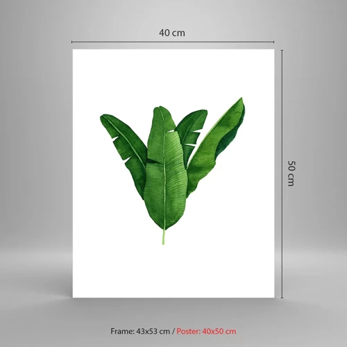 Poster - Green Symmetry - 40x50 cm
