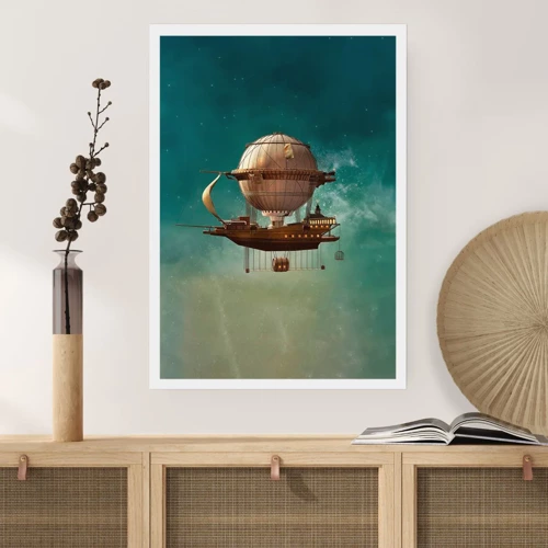 Poster - Greetings from Jules Verne - 30x40 cm