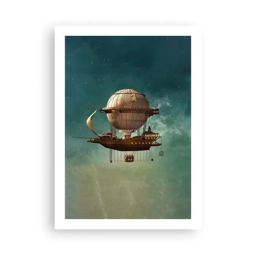 Poster - Greetings from Jules Verne - 50x70 cm