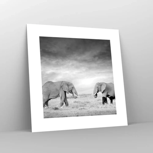 Poster - Grey Is Beautiful - 30x30 cm