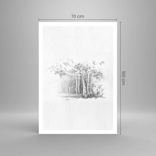 Poster - Holiday of Birch Forest - 70x100 cm