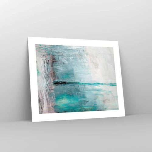 Poster - Horizontally in Blue - 50x40 cm