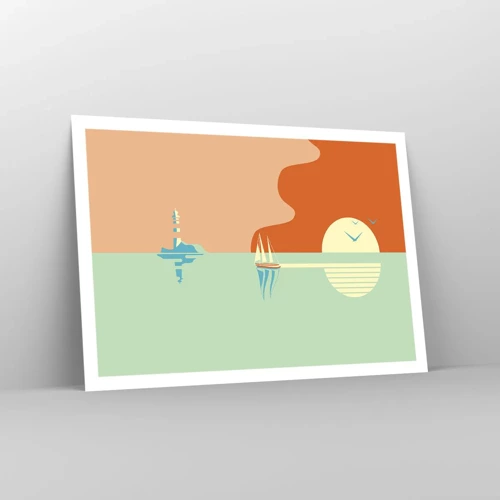 Poster - Ideal Sea Landscape - 100x70 cm