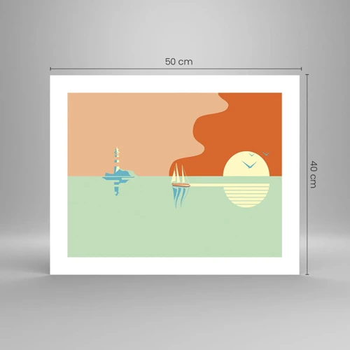 Poster - Ideal Sea Landscape - 50x40 cm