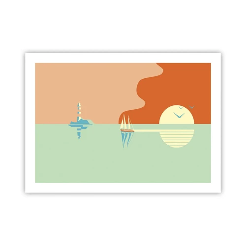 Poster - Ideal Sea Landscape - 70x50 cm