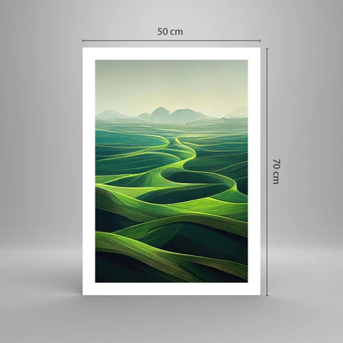 Poster - In Green Valleys - 50x70 cm
