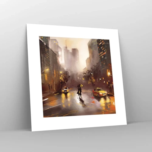 Poster - In New York Lights - 30x30 cm