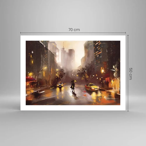 Poster - In New York Lights - 70x50 cm