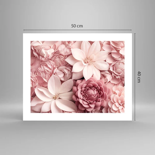 Poster - In Pink Petals - 50x40 cm