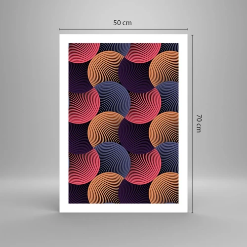 Poster - In a Circular Rhythm - 50x70 cm