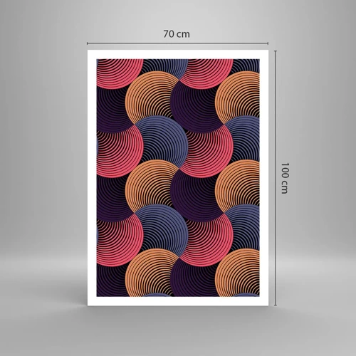 Poster - In a Circular Rhythm - 70x100 cm