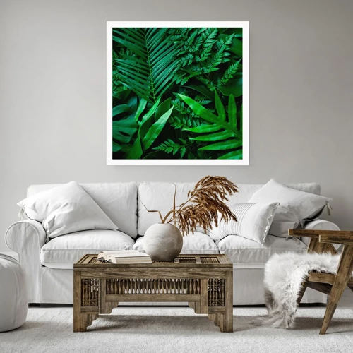 Poster - In a Green Hug - 60x60 cm