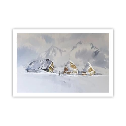 Poster - In a Snowy Valley - 91x61 cm