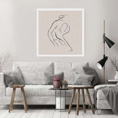 Poster - Intimate Sketch - 40x40 cm
