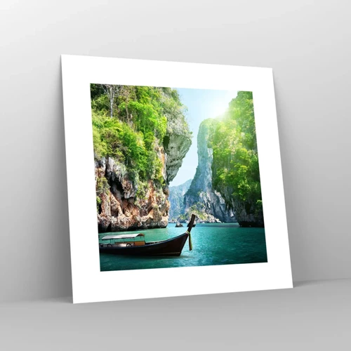 Poster - Invitation for an Exotic Trip - 30x30 cm