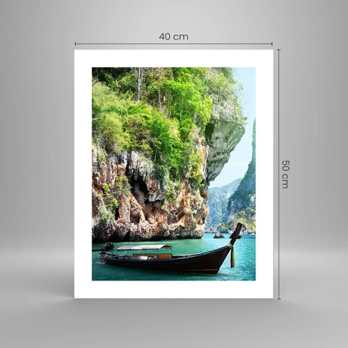 Poster - Invitation for an Exotic Trip - 40x50 cm