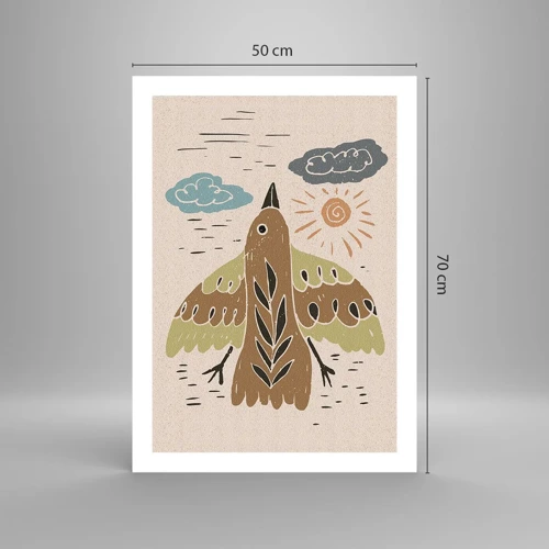 Poster - Joyful Flight - 50x70 cm