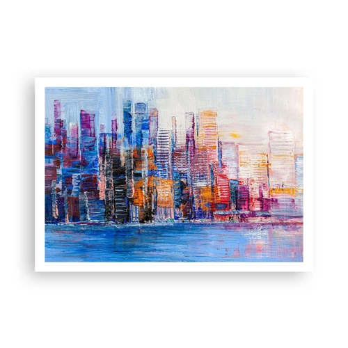 Poster - Joyful Metropolis - 100x70 cm