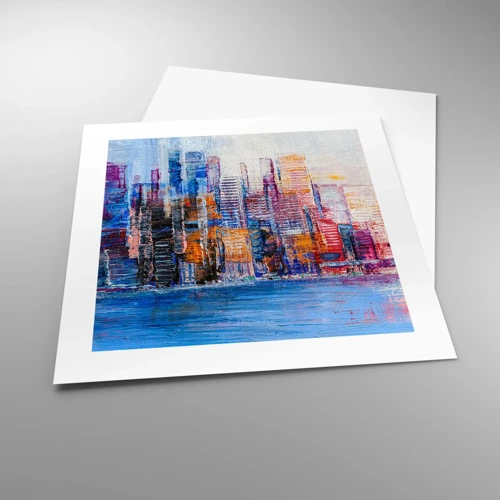 Poster - Joyful Metropolis - 40x40 cm