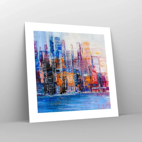 Poster - Joyful Metropolis - 40x40 cm