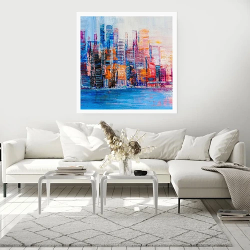 Poster - Joyful Metropolis - 60x60 cm