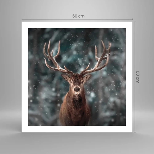 Poster - King of Forest Crowned - 60x60 cm