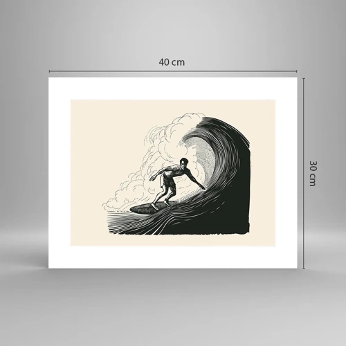 Poster - King of the Wave - 40x30 cm