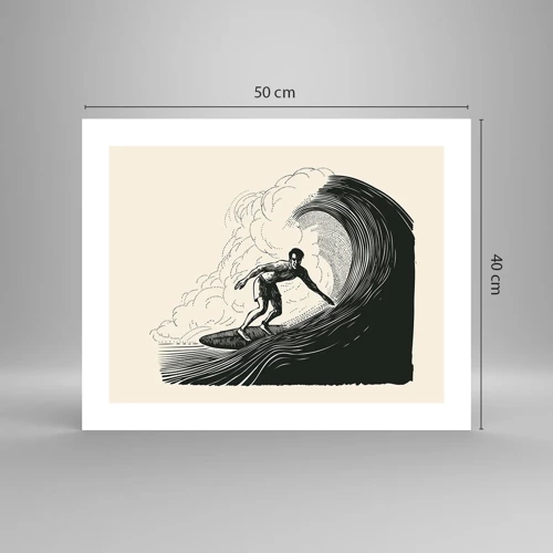 Poster - King of the Wave - 50x40 cm