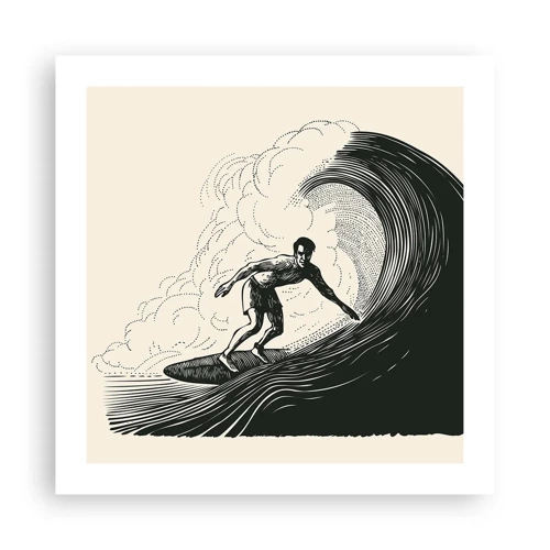 Poster - King of the Wave - 50x50 cm