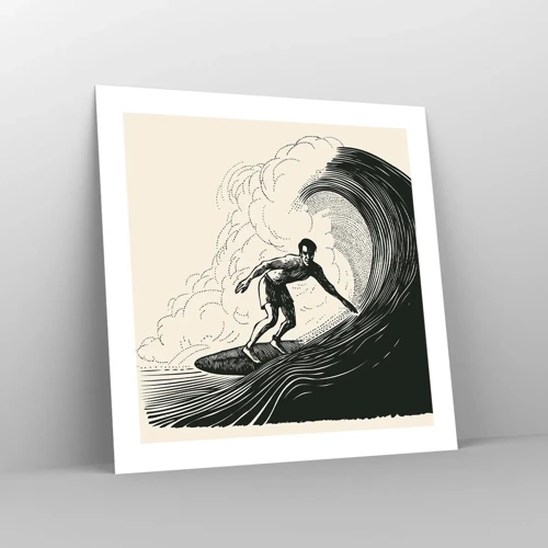 Poster - King of the Wave - 50x50 cm