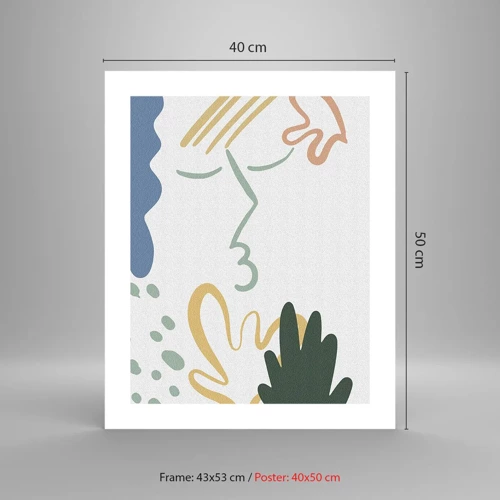 Poster - Kiss of Flowers - 40x50 cm
