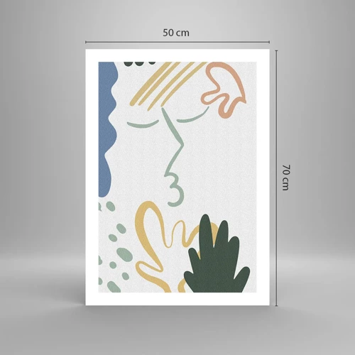Poster - Kiss of Flowers - 50x70 cm