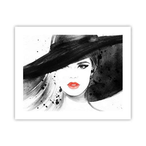 Poster - Lady in Black - 50x40 cm