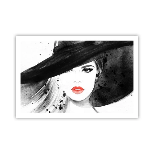 Poster - Lady in Black - 91x61 cm