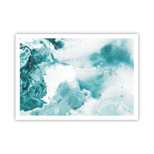 Poster - Lakes of Blue - 100x70 cm