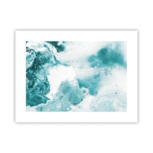 Poster - Lakes of Blue - 40x30 cm